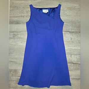 🌟4/$25 Evan Picone Royal Blue Asymmetrical Dress Sz 14
